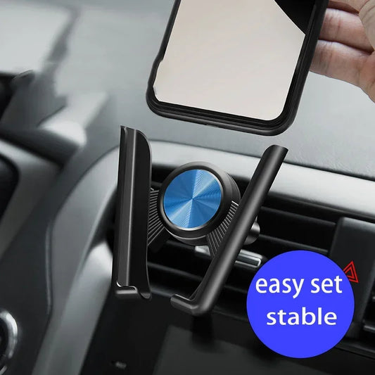 360° Secure Grip Car Vent Phone Mount – Universal, Sleek & Slip-Proof